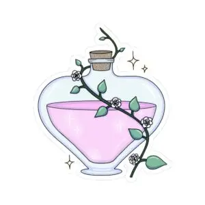 Love Potion Kiss-Cut Sticker